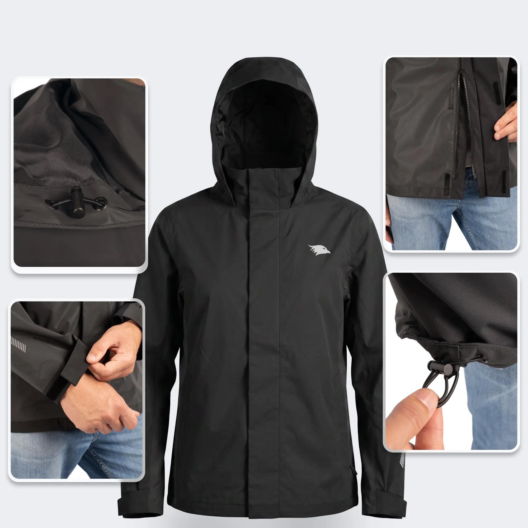 Giacca 3-in-1 uomo impermeabile e riflettente con pile removibile 5/8