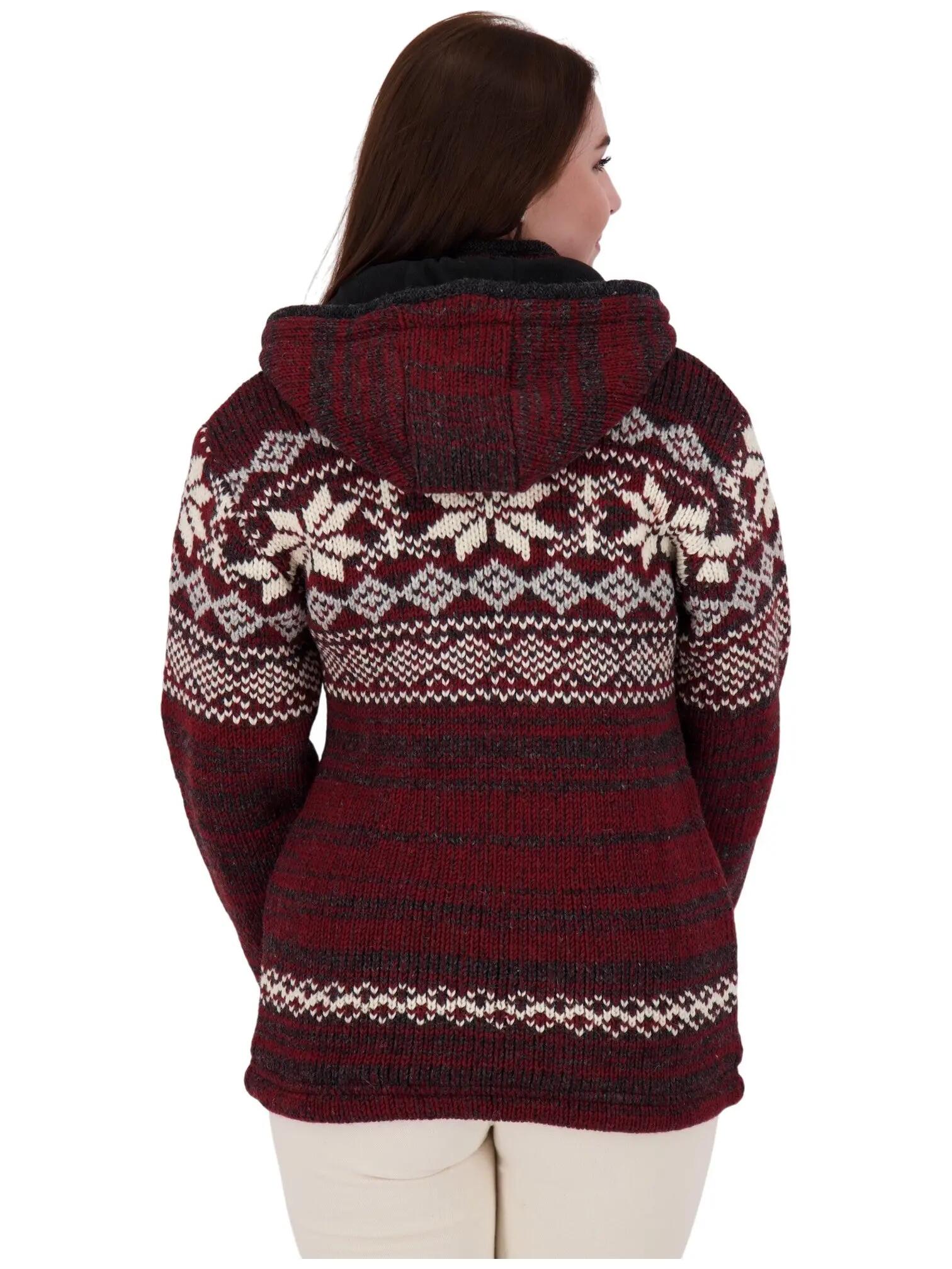 Damen - Naturwandern - Strickfleecejacke - Kapuze - ANNAPURNA 3/4