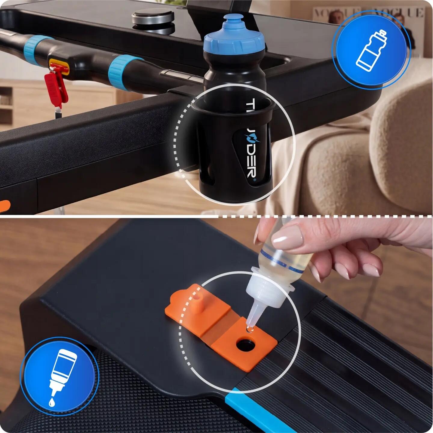 Elektrický běžecký pás THUNDER ELION 4HP Android obrazovka TFT 21,5 WiFi 180 kg 8/14