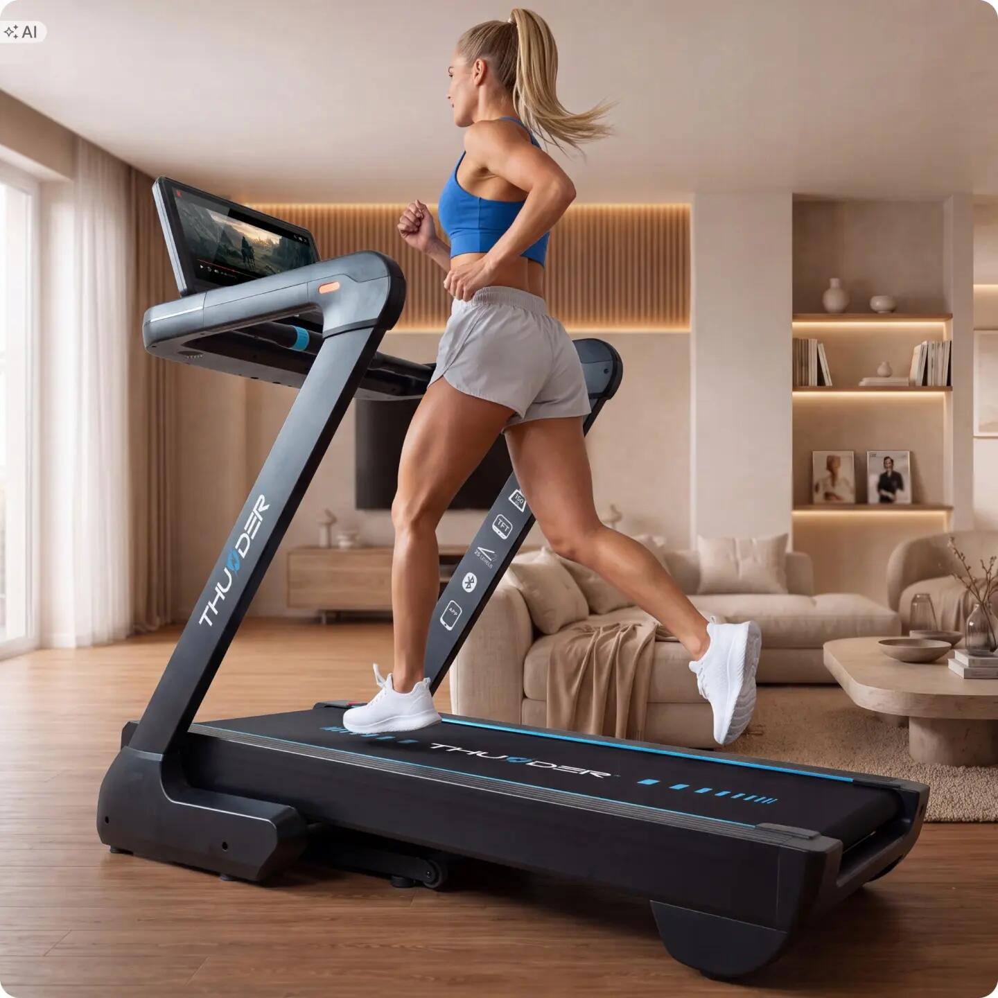 Elektrický běžecký pás THUNDER ELION 4HP Android obrazovka TFT 21,5 WiFi 180 kg 13/14