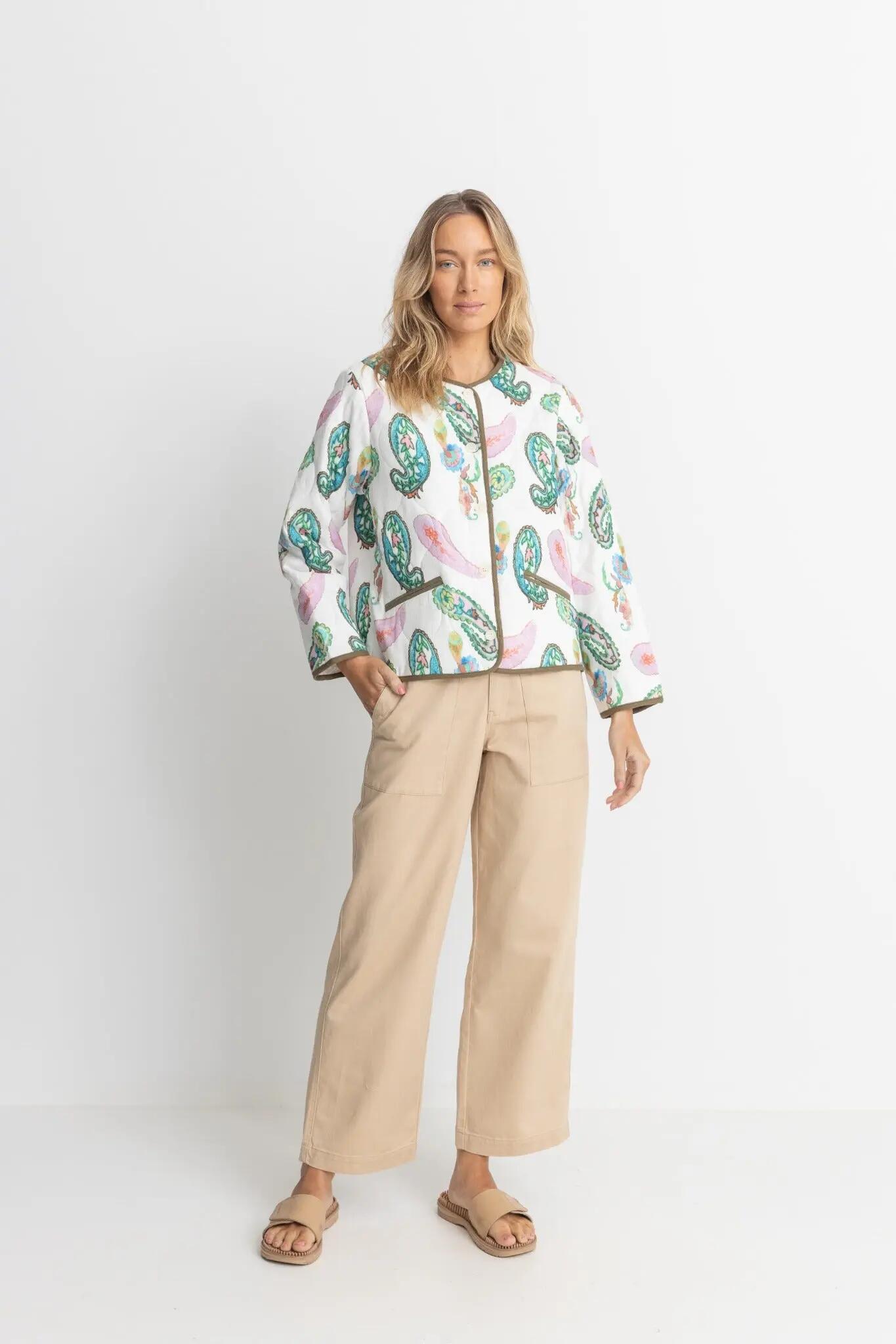 Brooklyn Paisley Acolchada - Chaqueta Mujer 4/4