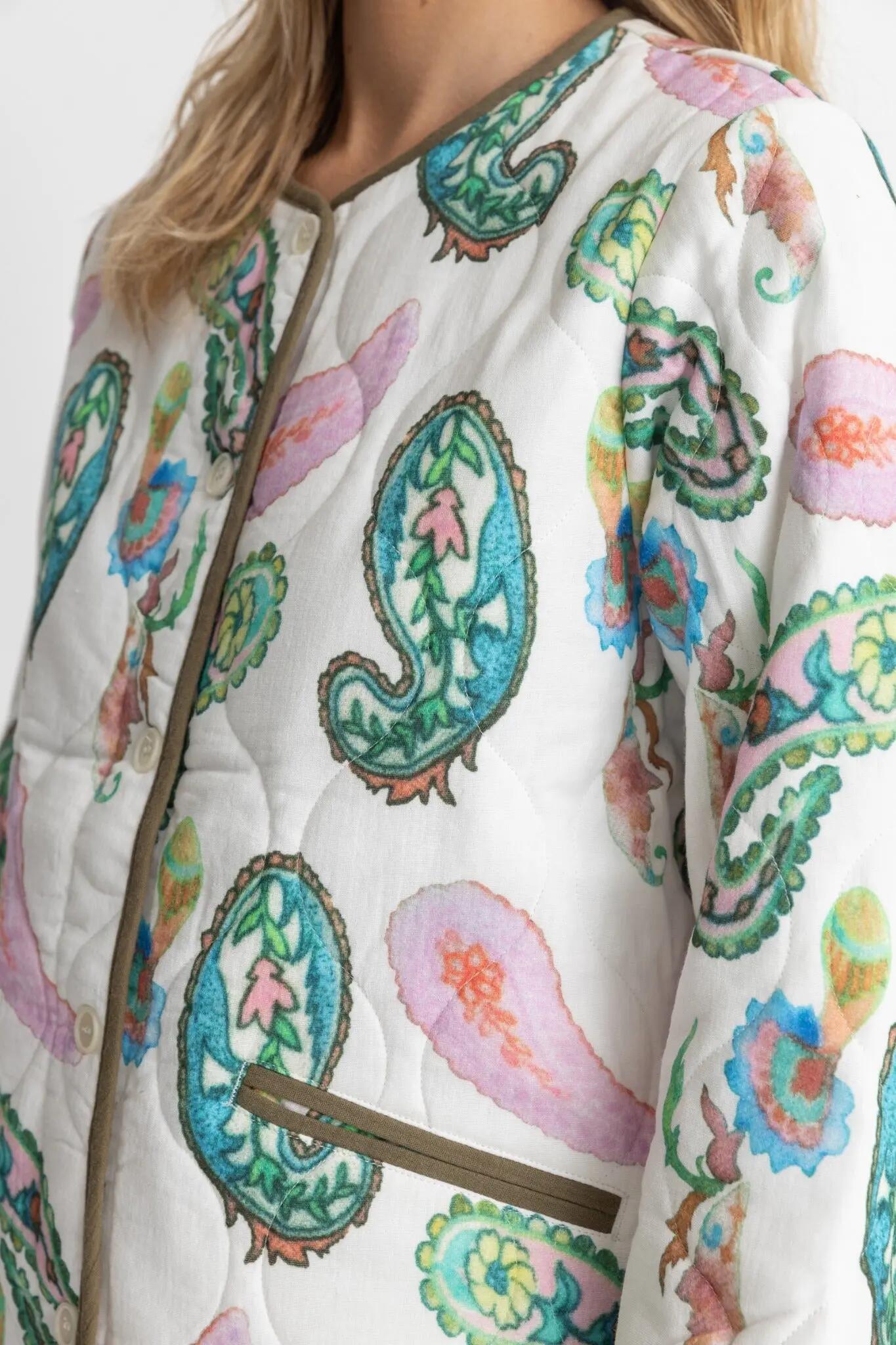 Brooklyn Paisley Acolchada - Chaqueta Mujer 2/4