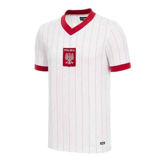 Pologne 1982 - Maillot de football rétro - Blanc – COPA Football