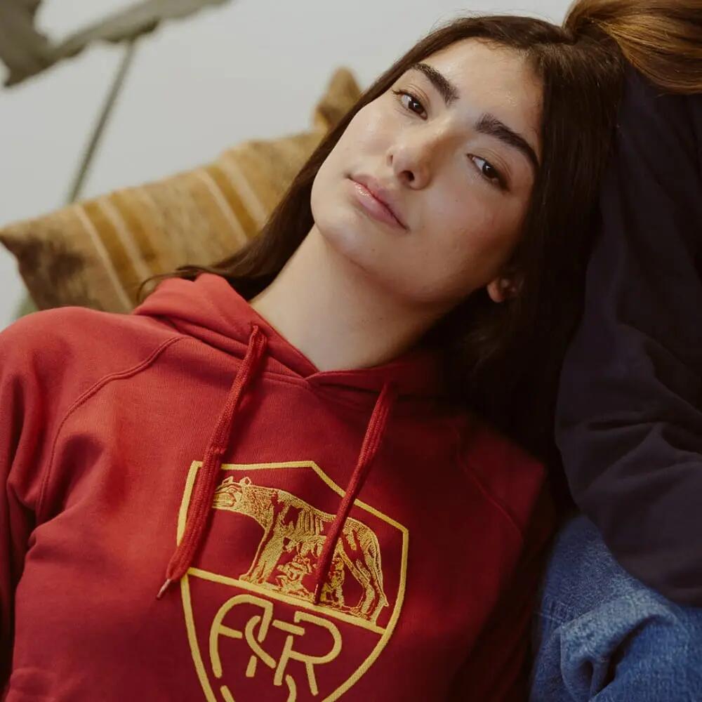 Sudadera con capucha de fútbol - Hombre - Patrimonio AS Roma - Rojo 2/7