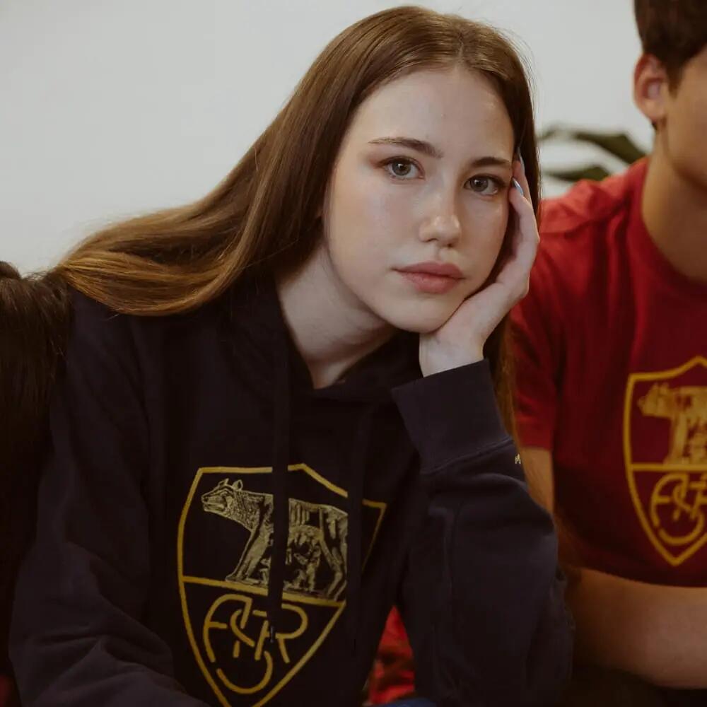 Sweater com Capuz  - Adulto - Hertiage AS Roma - Azul 2/7