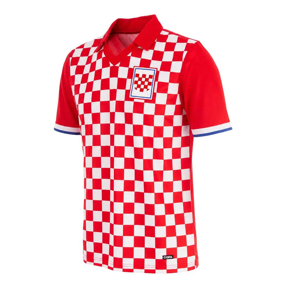 Kroatien 1990 - Retro Fußballtrikot - Rot;Weiß – COPA Football