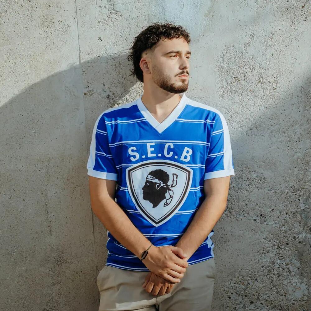 Retro Voetbalshirt - Heren - SC Bastia 1981/82 - Blauw 2/7