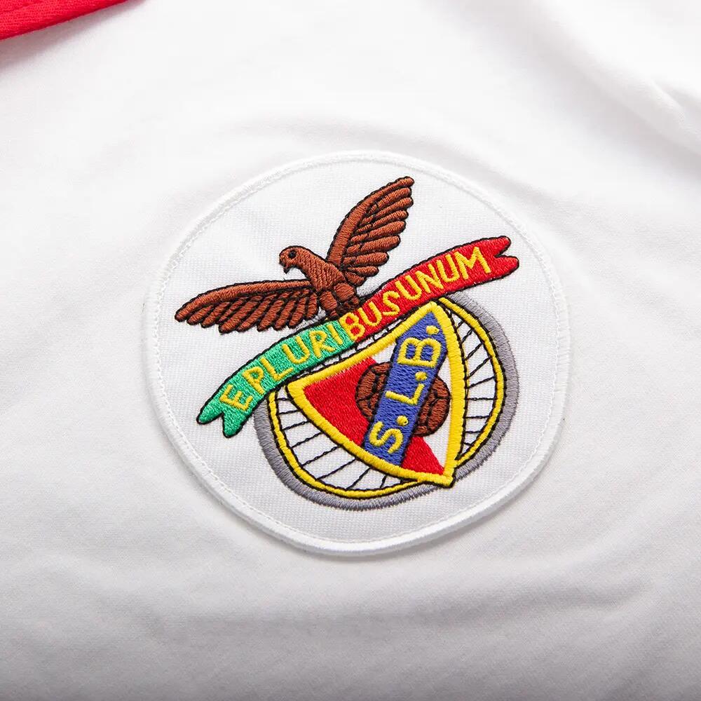 SL Benfica 1968 Uit - Retro Voetbalshirt - Wit – COPA Football 5/7