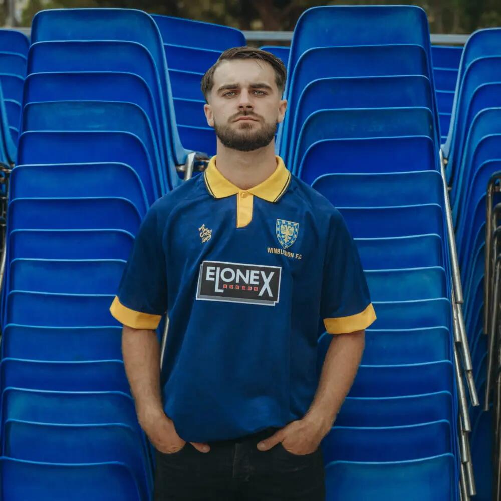 Maillot de football rétro - Homme - Wimbledon FC 1994/95 - Manches Cortes - Bleu 2/7