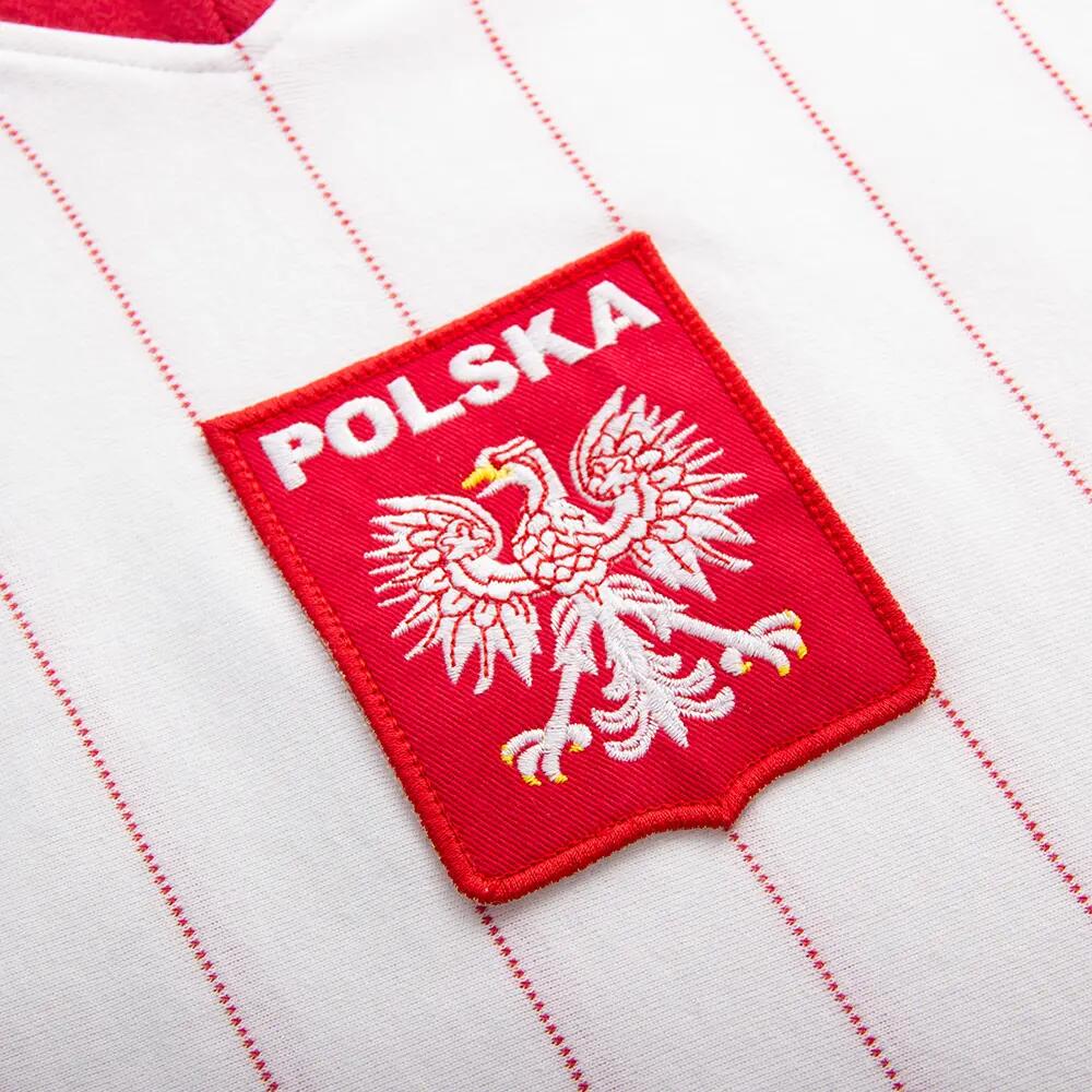 Polen 1982 - Retro voetbalshirt - Wit – COPA Football 5/7