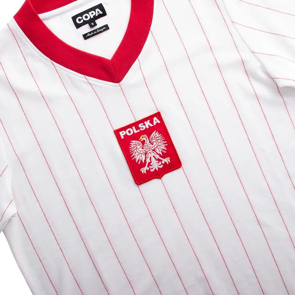 Polen 1982 - Retro voetbalshirt - Wit – COPA Football 4/7