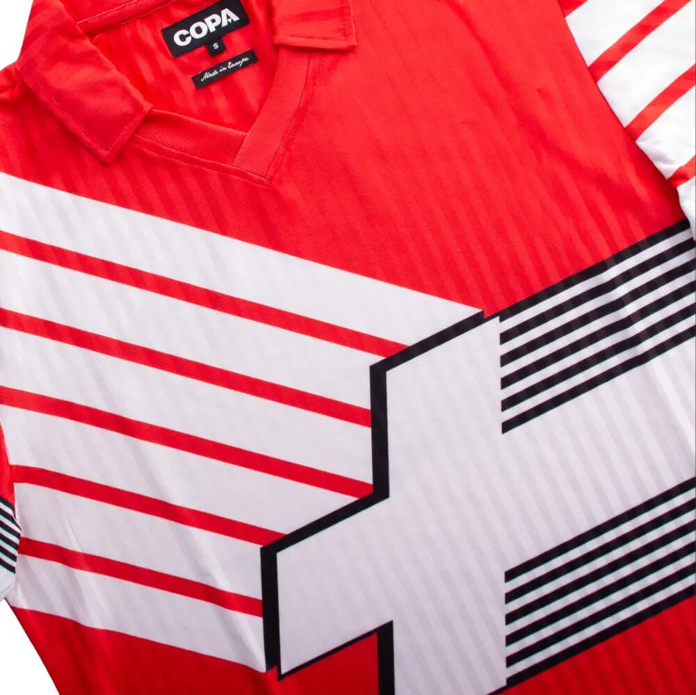 Zwitserland 1990 - 92 - Retro Voetbalshirt - Rood – COPA Football 4/7