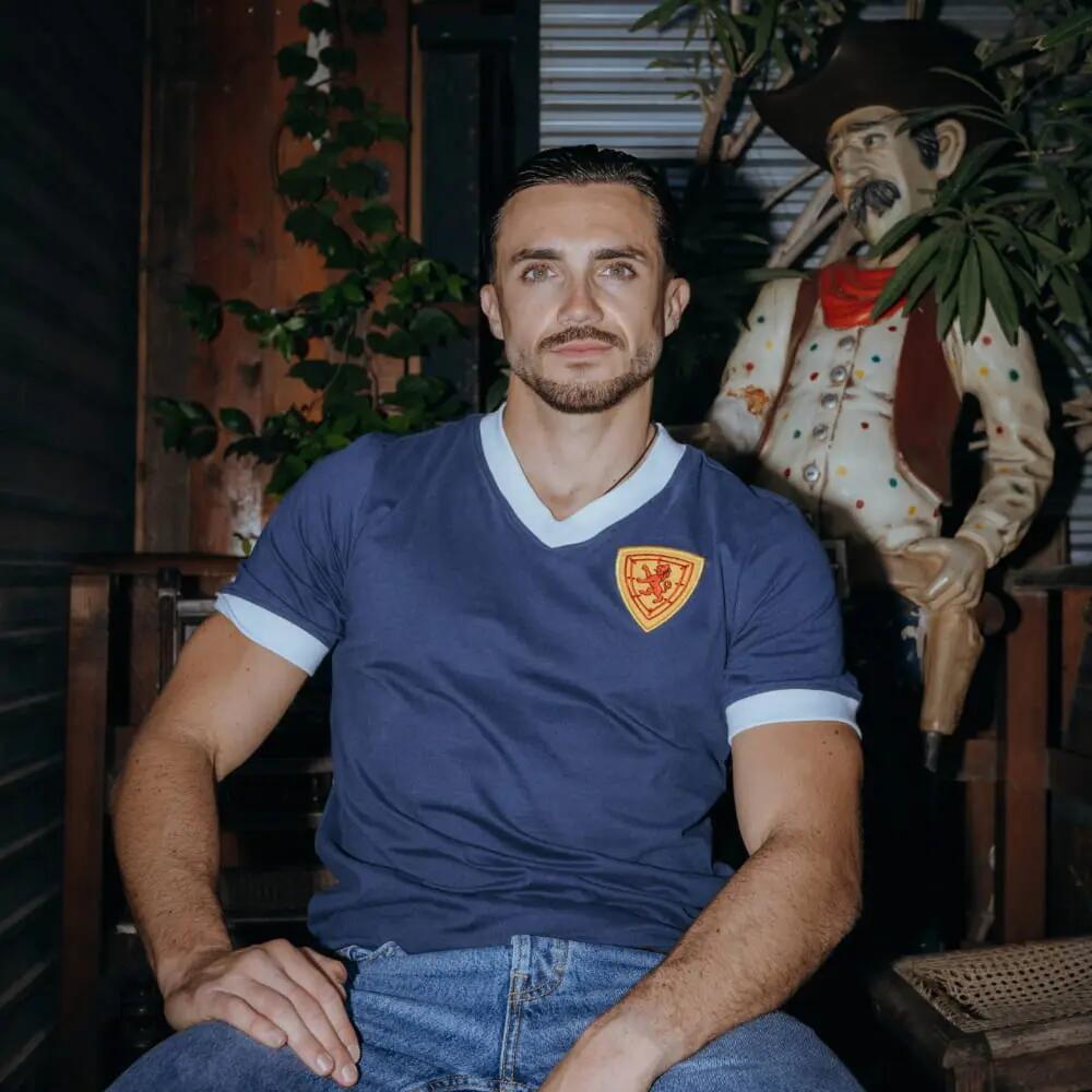 Schotland 1960's - Retro voetbalshirt - Blauw – COPA Football 2/7