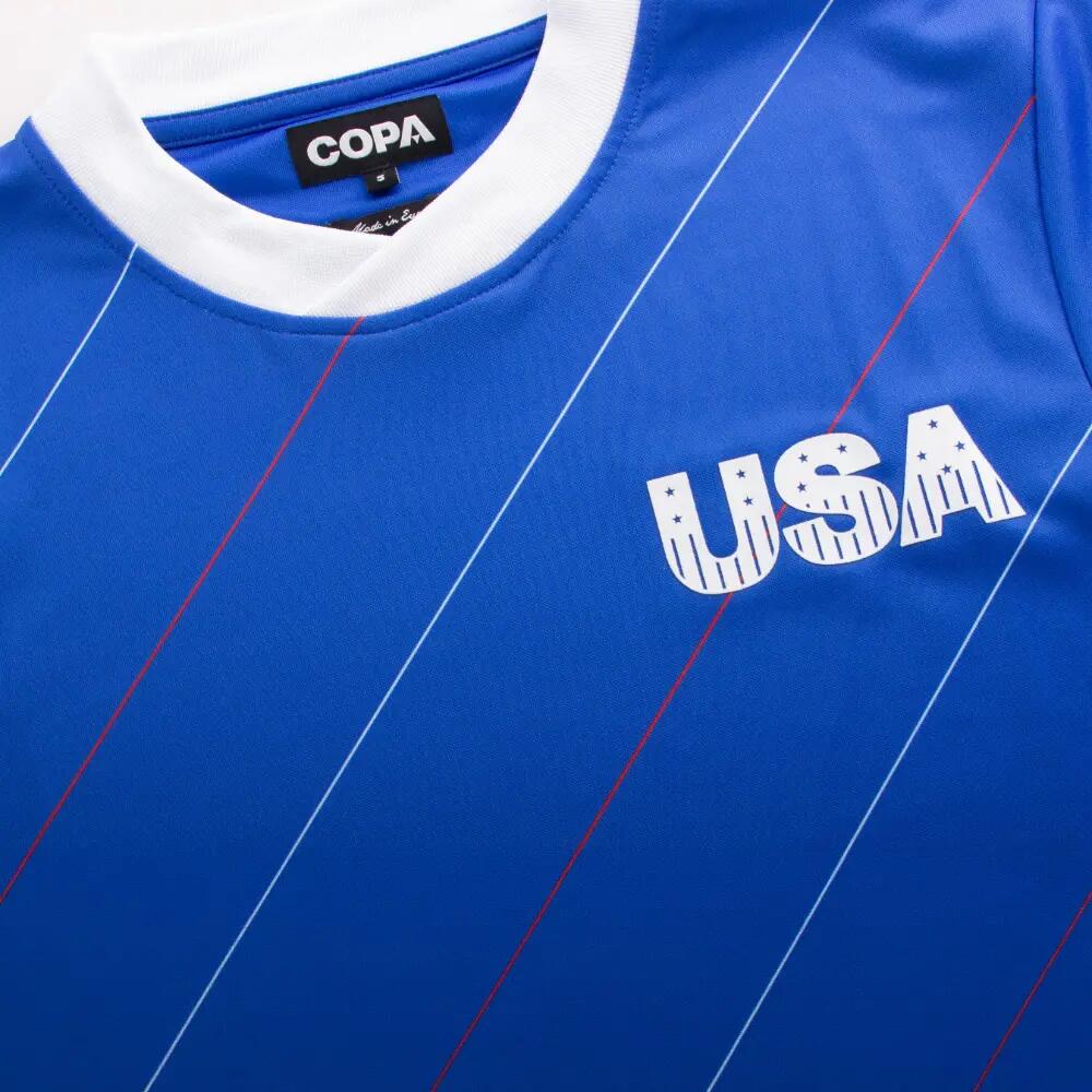 États-Unis 1984 - Maillot de football rétro - Rouge – COPA Football 4/7