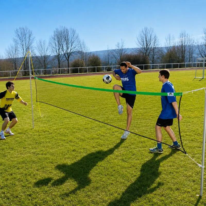 Set volei si tenis cu piciorul Huck cu fileu, stalpi si tusa marcaj 6/10