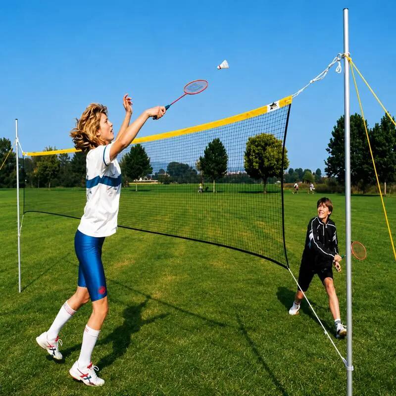 Set volei si tenis cu piciorul Huck cu fileu, stalpi si tusa marcaj 4/10