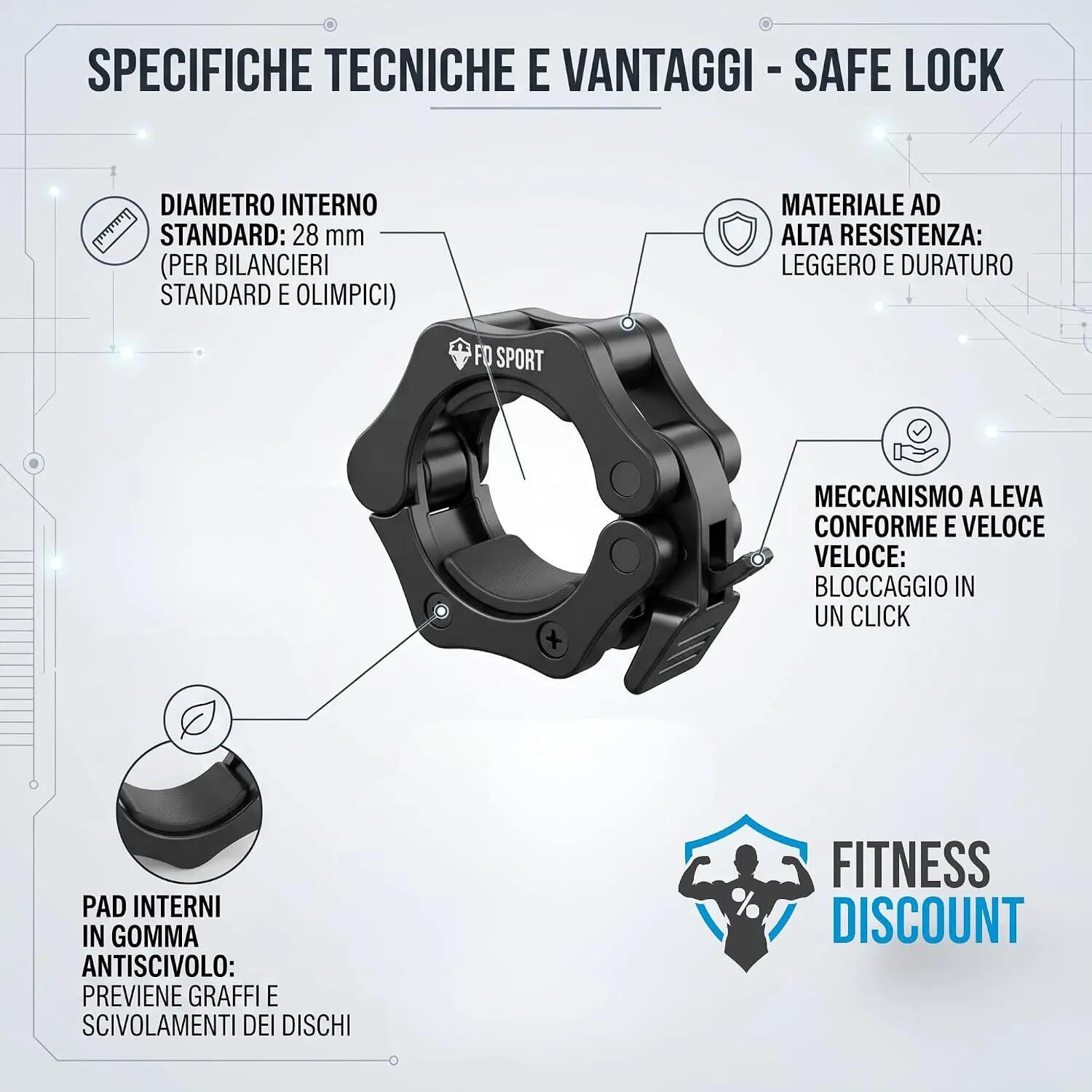 Safe Lock Chiusura Bilanciere 50mm 2/3