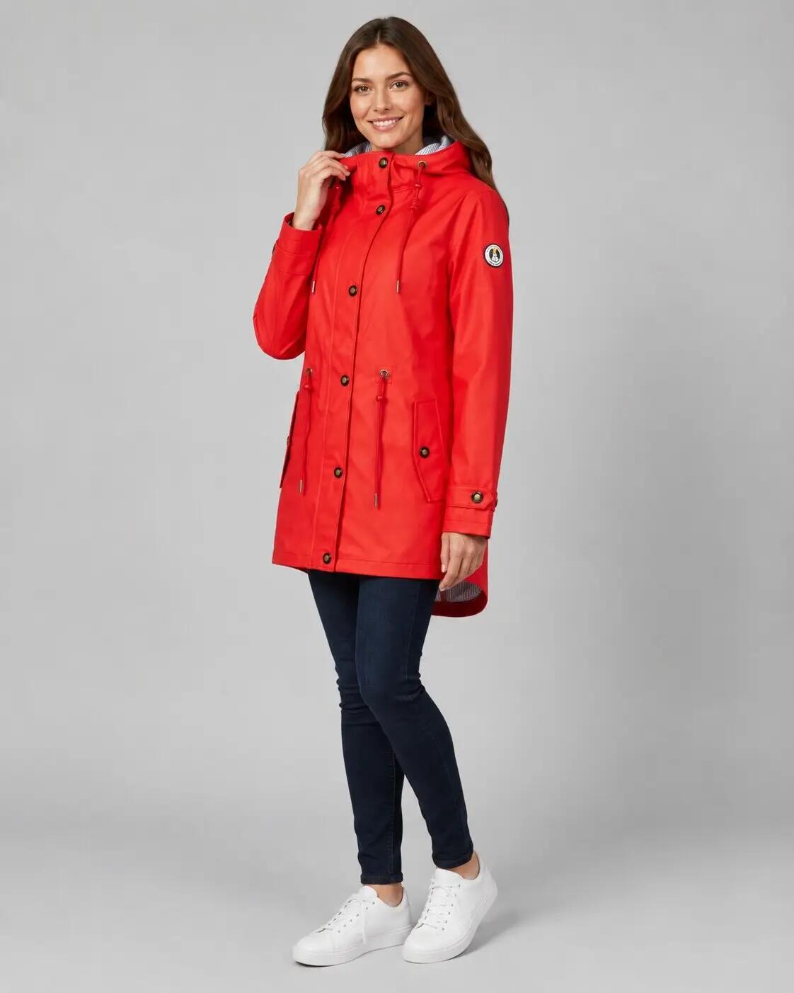 Damen - Regenjacke - Friesennerz, wind- & wasserdicht 3/4