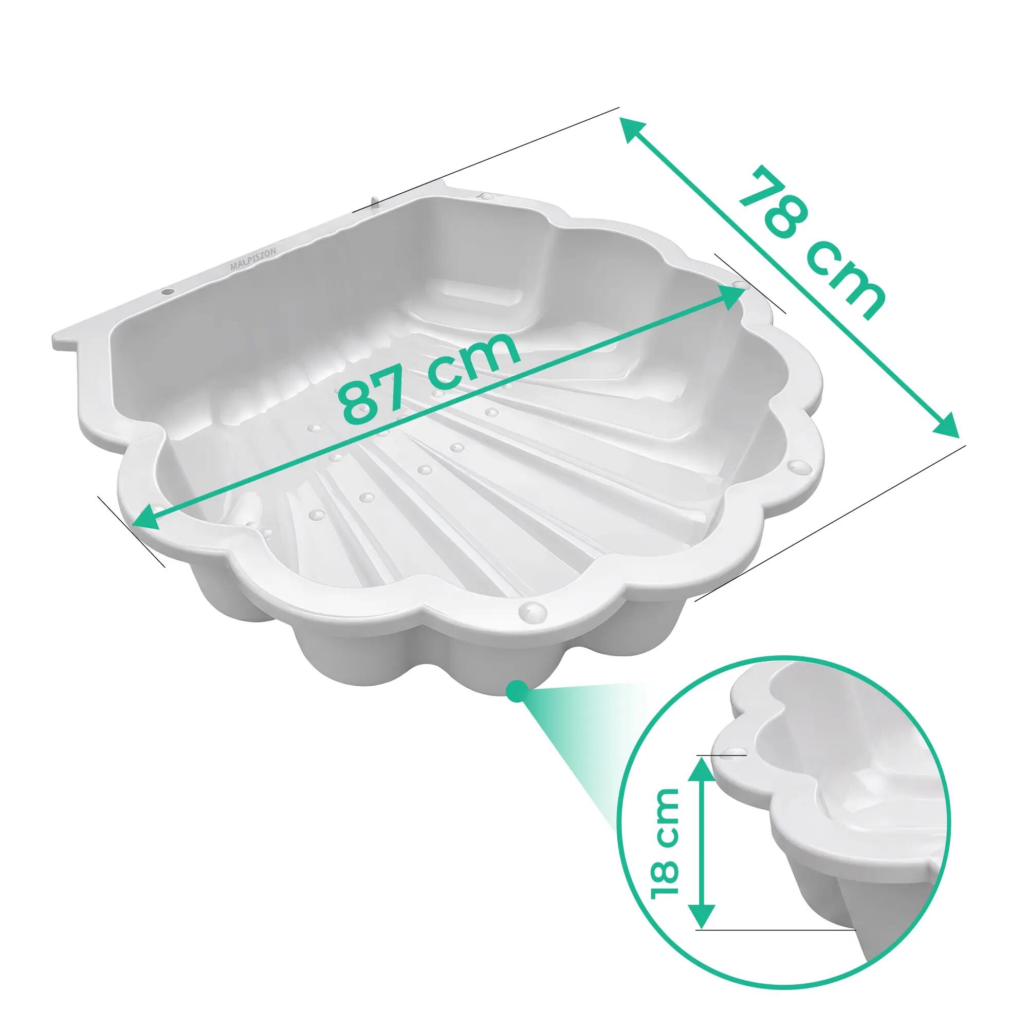 piaskownica plastikowa Shell  - zielony 6/6