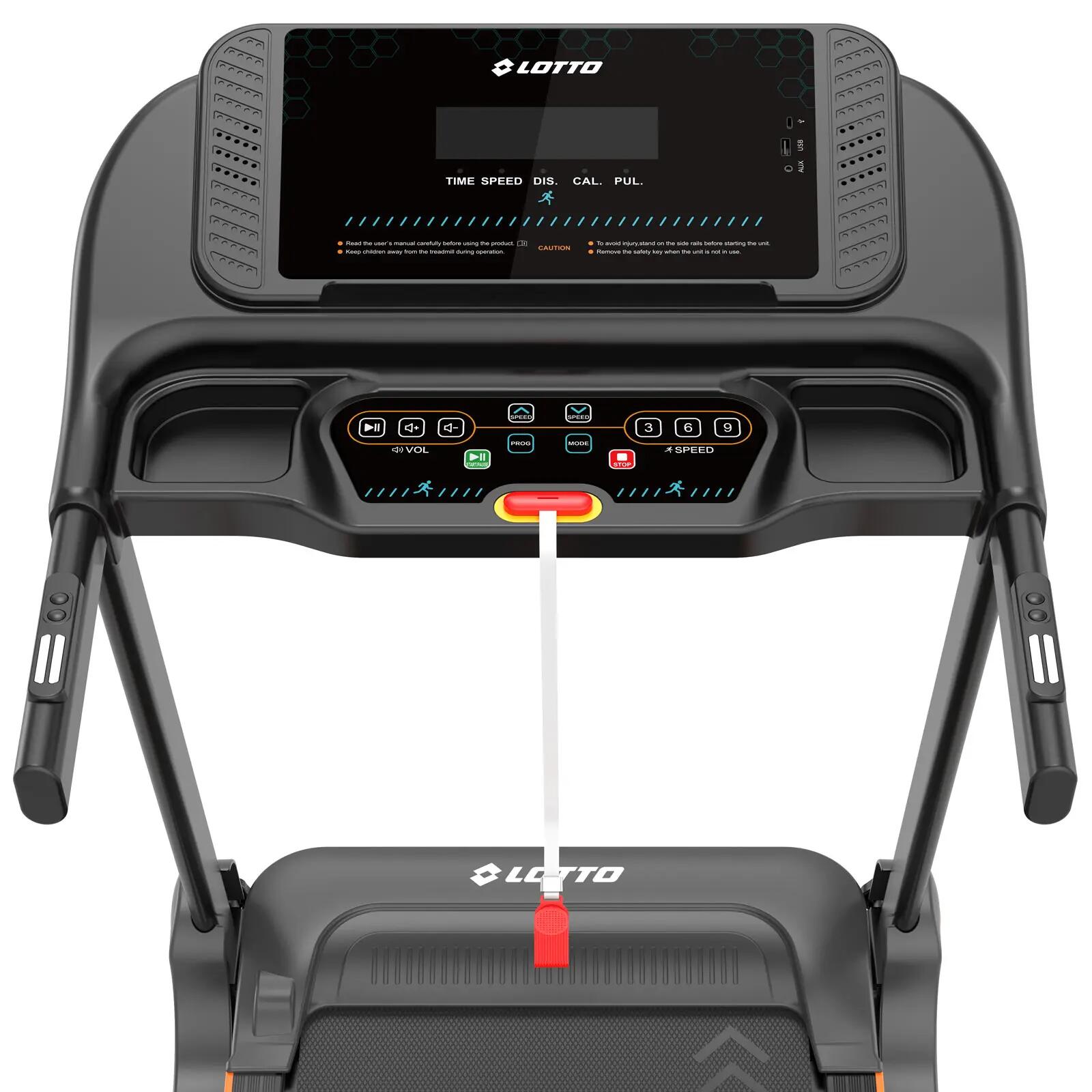 Cinta de correr eléctrica Lotto Step 200 2,5 CV,120 kg, con inclinación manual 3/6