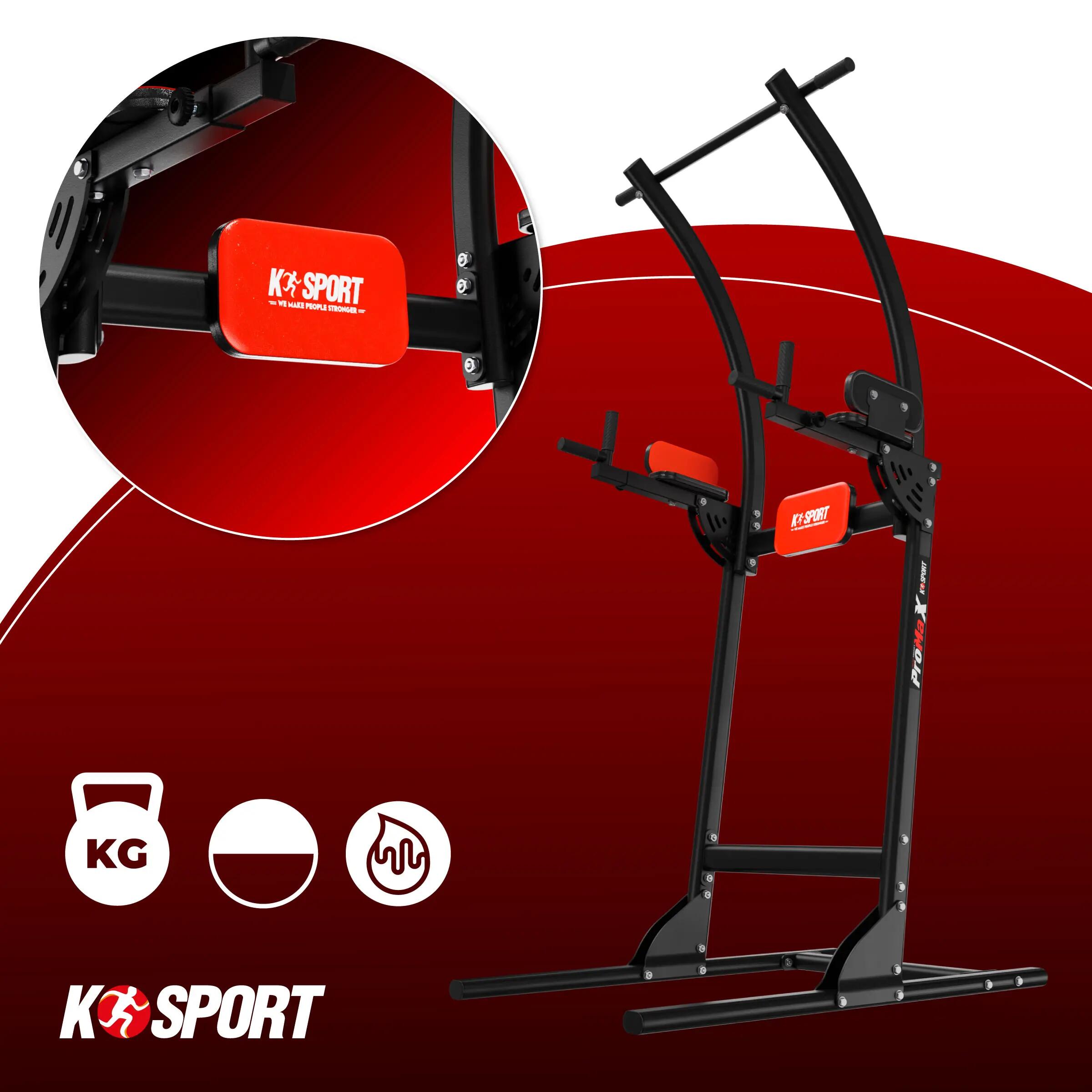 Tour de musculation multifonction avec station à dips et barre de traction 2/10