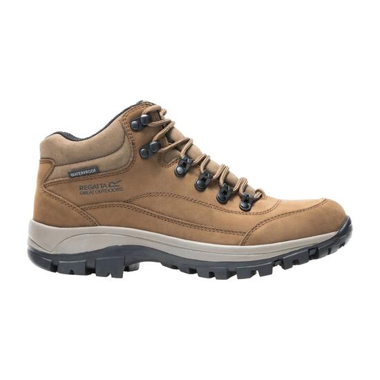 Bottes de marche mi-hautes en cuir Bayton pour femmes