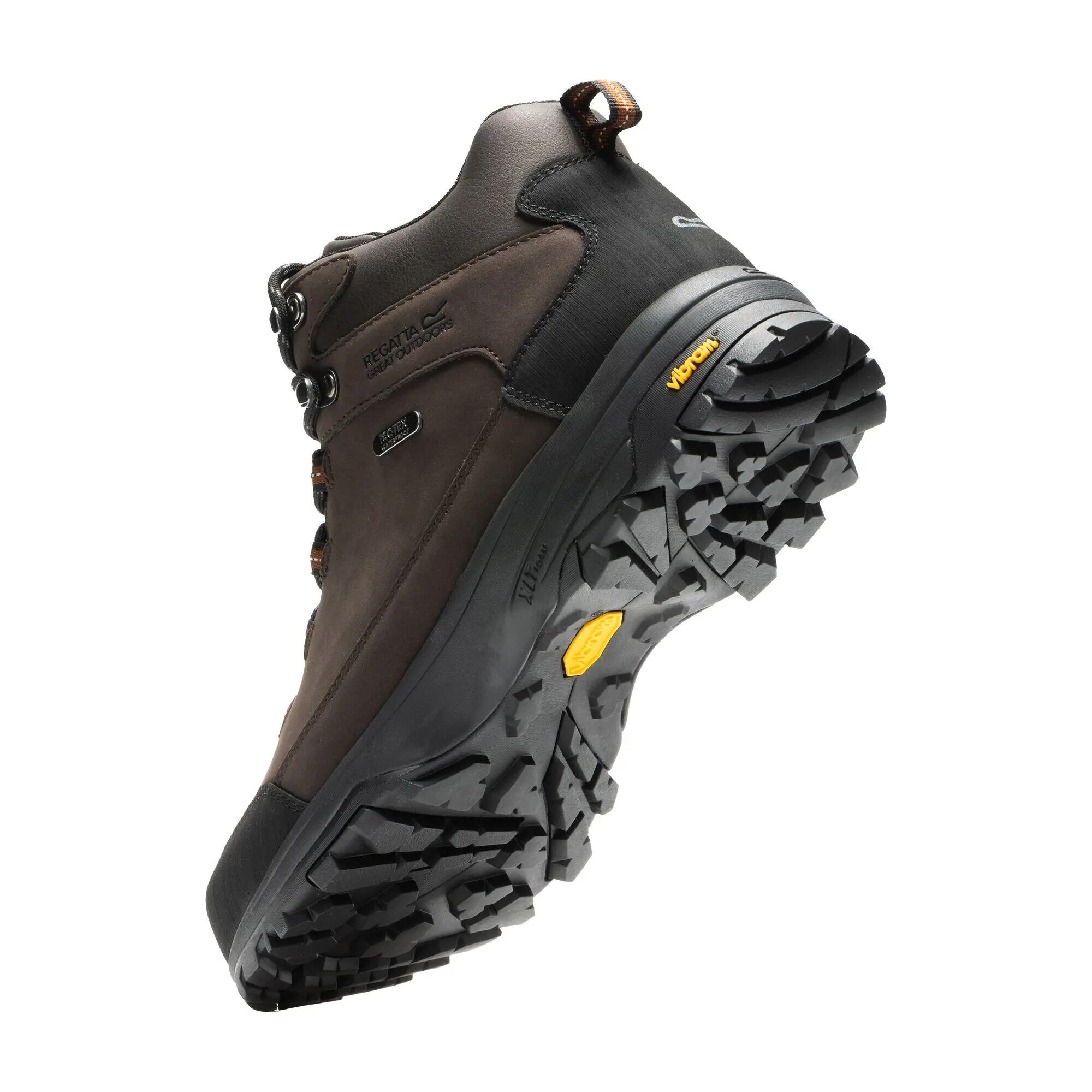 Heren Burrell leren wandelschoenen 6/9
