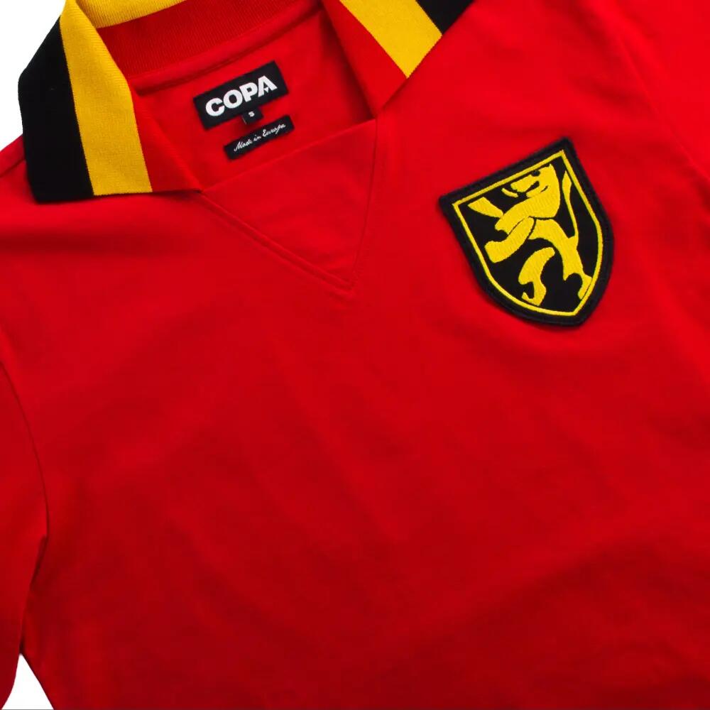 Bélgica 1960's - Camiseta de fútbol retro - Roja – COPA Football 4/7