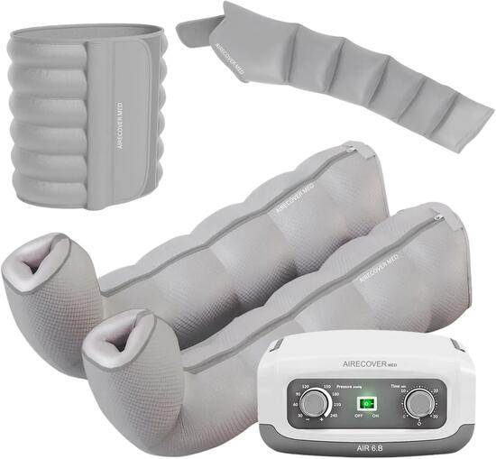 AIR 6 MED Kit de Presoterapia para Piernas, Brazos y Abdomen