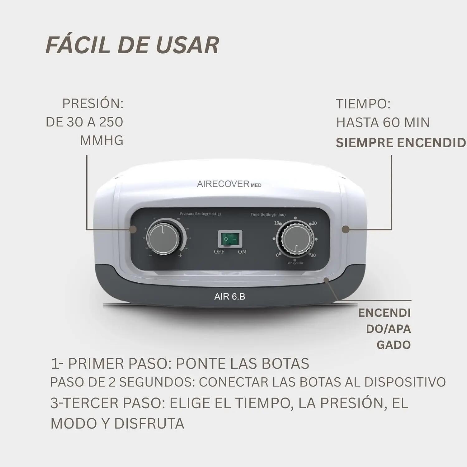 AIR 6 MED Drucktherapie-Set für Beine, Arme und Bauch 9/9