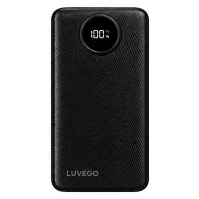 Powerbank 20.000 mah - nood batterij - usb-c en usb - zwart