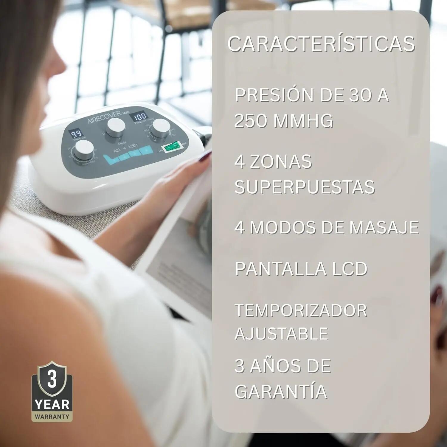 Pressoterapia per uso domestico AIR 4 MED KIT: stivali, fascia addominale e brac 5/9
