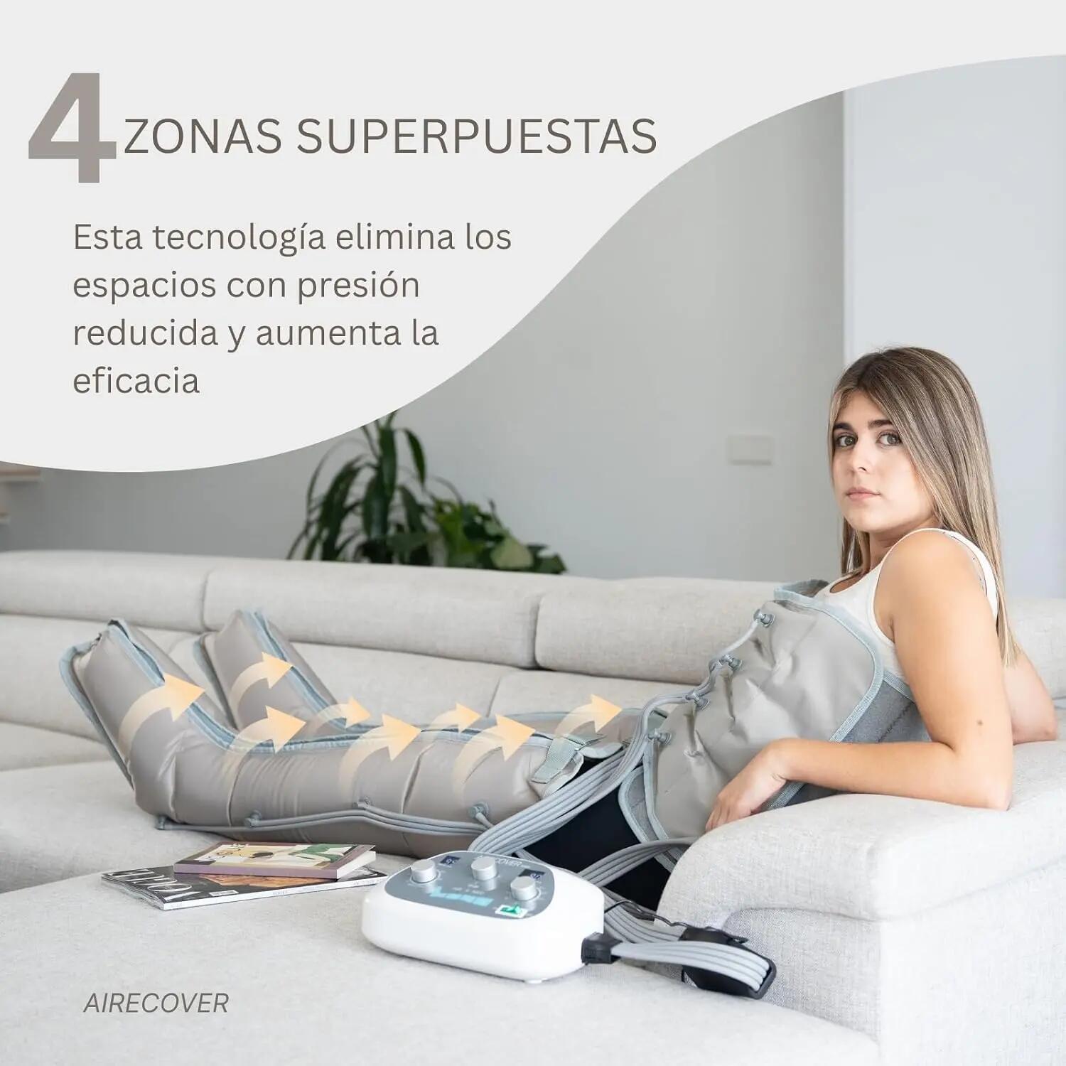 Pressoterapia per uso domestico AIR 4 MED KIT: stivali, fascia addominale e brac 3/9