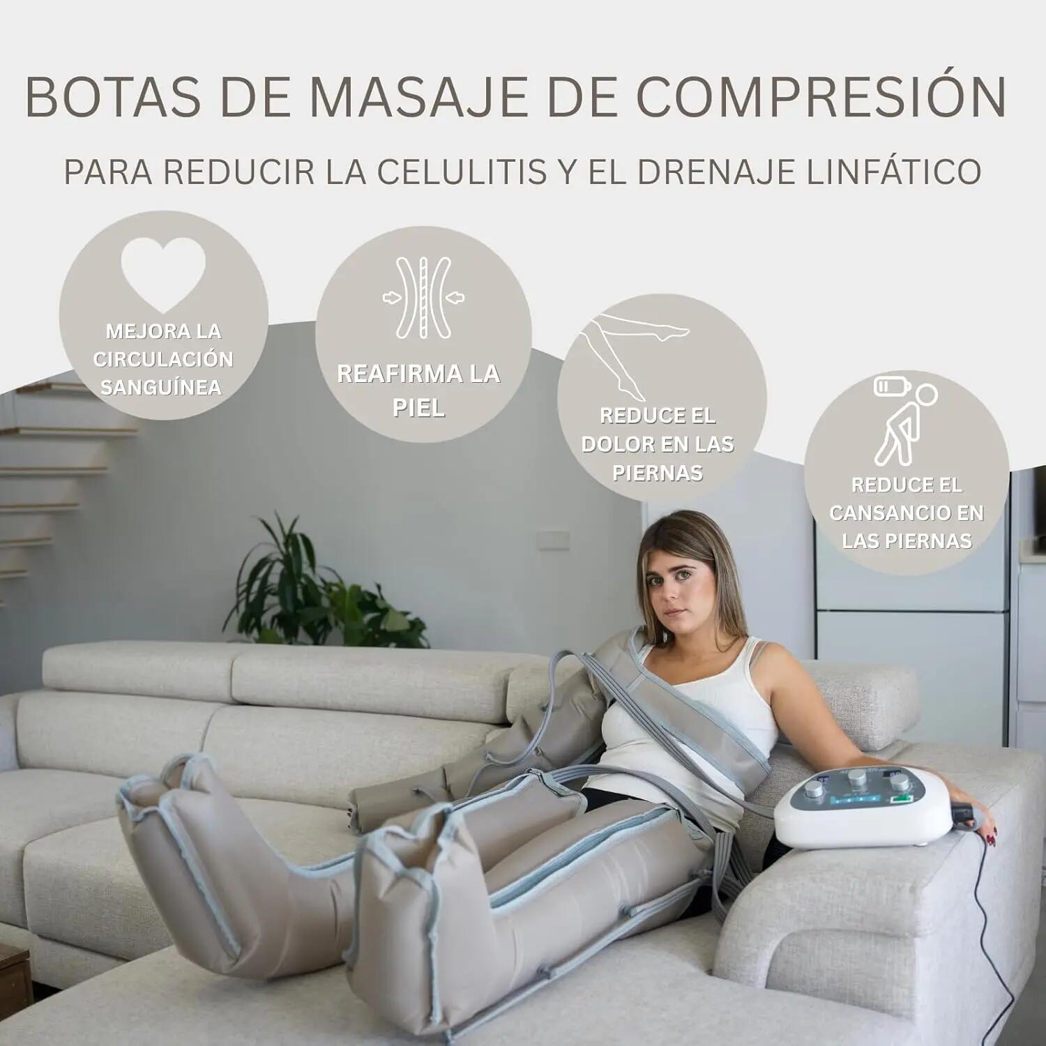 Pressoterapia per uso domestico AIR 4 MED KIT: stivali, fascia addominale e brac 2/9
