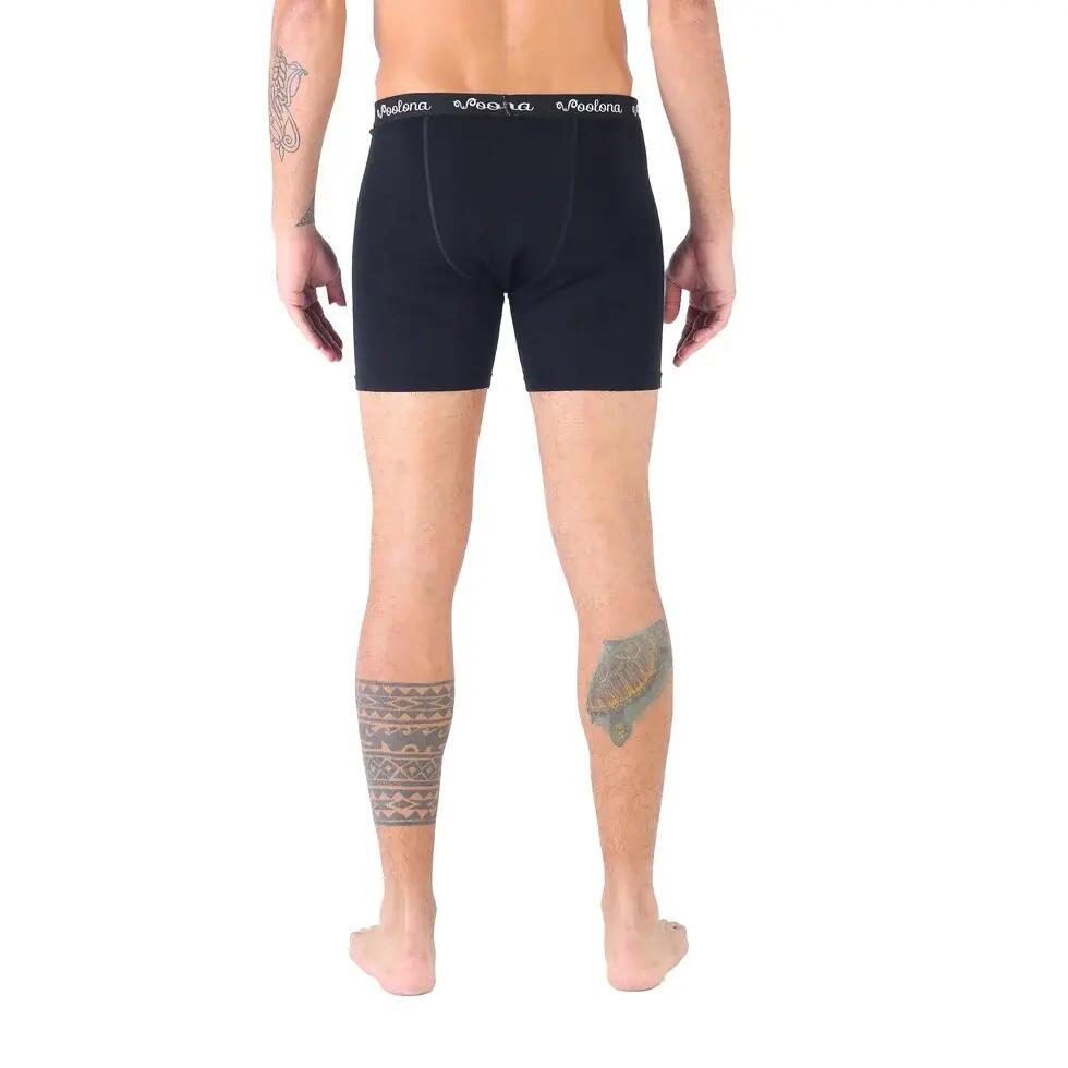 Ultima - Bokserki męskie (100% wełny Merino) - 1 szt. XL, Czarny 4/4