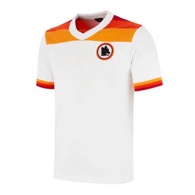 As roma 1978 - 79 uit - retro voetbalshirt - wit – copa football