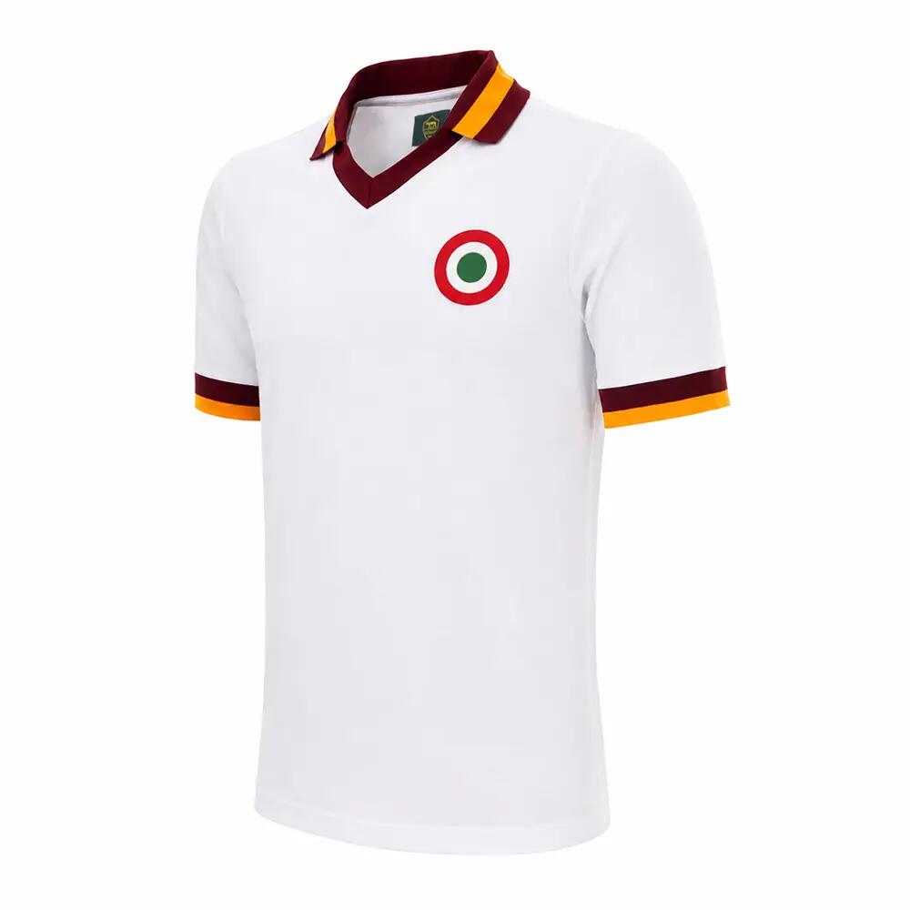 AS Roma Uit 1980 - 81 - Retro Voetbalshirt - Wit – COPA Football 1/7