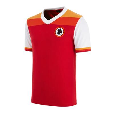 As roma 1978 - 79 - retro voetbalshirt - rood – copa football