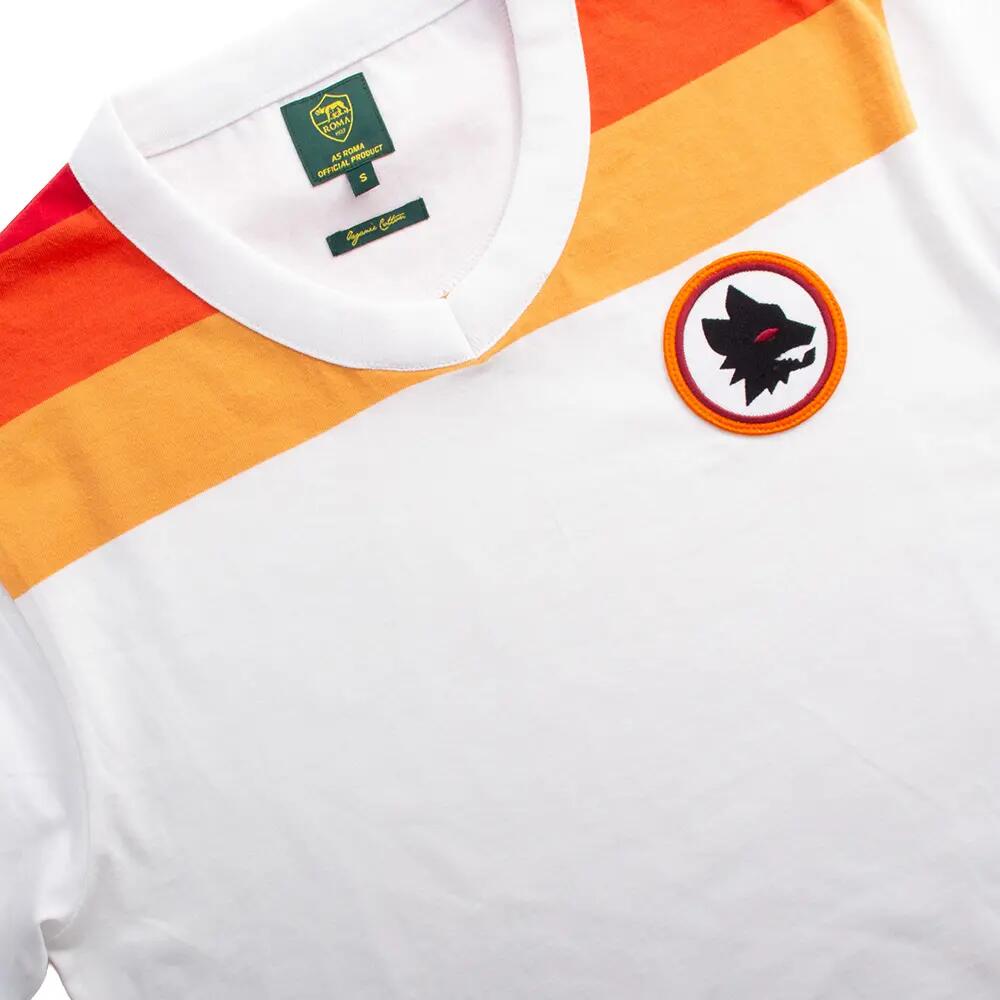 AS Roma 1978 - 79 Uit - Retro Voetbalshirt - Wit – COPA Football 4/7