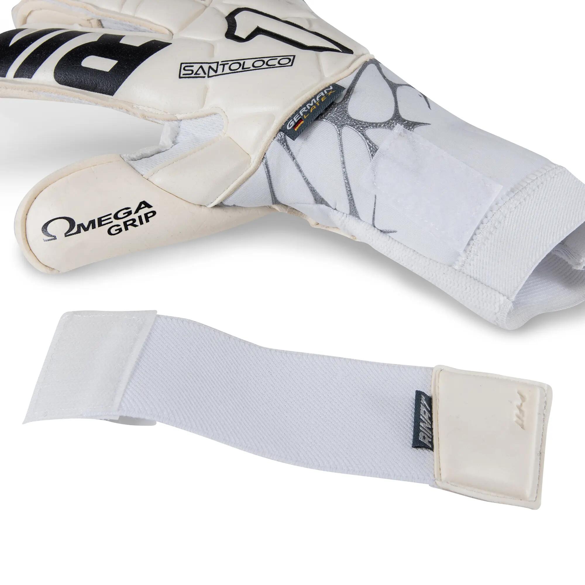 Gants gardien Football Rinat Adulte Santoloco Alpha Terrain naturel 6/8