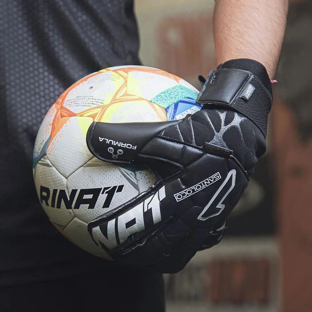 Gants gardien Football Rinat Adulte Santoloco Alpha Terrain naturel 3/8