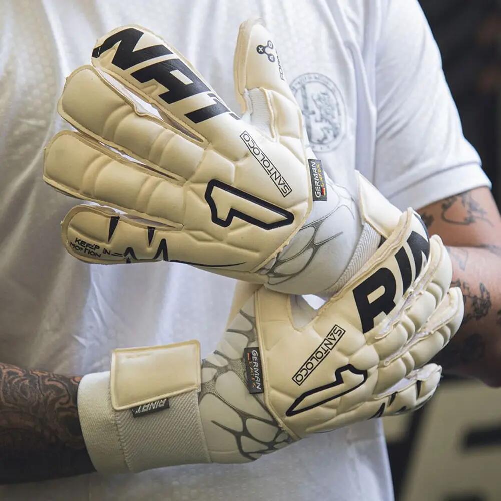 Gants gardien Football Rinat Adulte Santoloco Alpha Terrain naturel 4/8