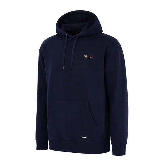 Francia Legends - Felpa con cappuccio ricamata - Blu – COPA Football