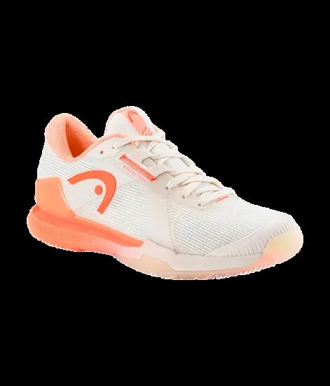 Scarpe da padel HEAD sprint Pro 4.0 Donna Chalk Bianco/Corallo
