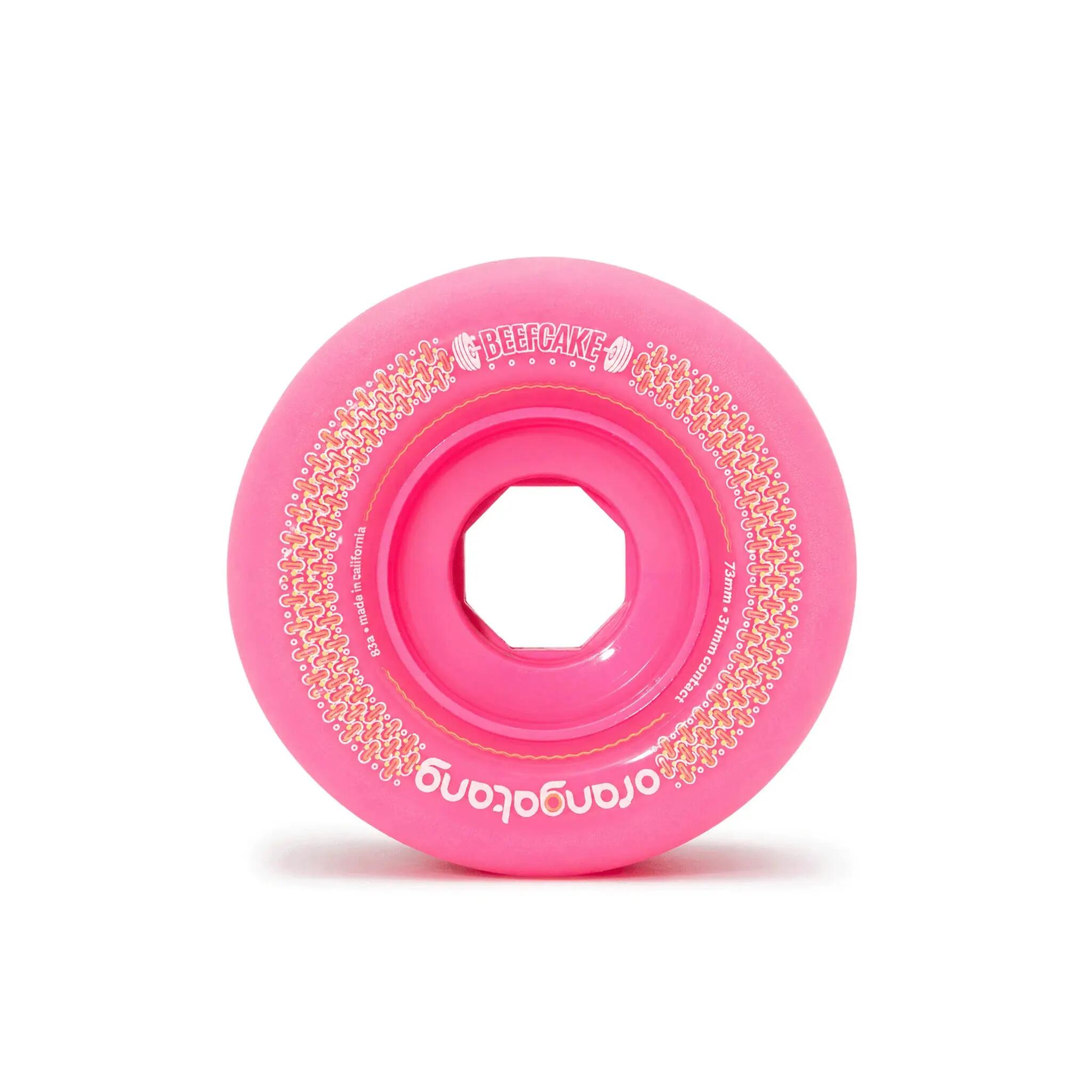 Ruote Beefcake 73MM 83A - Ruote per Skateboard in Uretano - Rosa - Id 2/4
