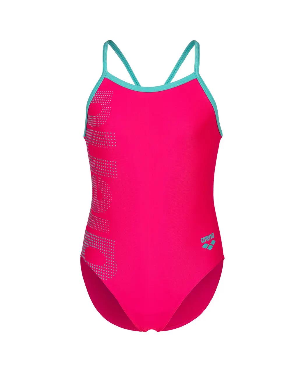 Arena Mädchen Badeanzug Rosa/Blau 3/4