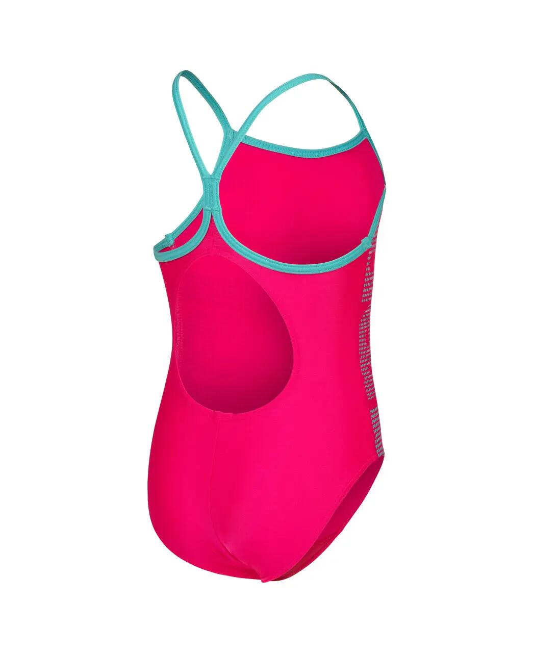 Arena Mädchen Badeanzug Rosa/Blau 2/4