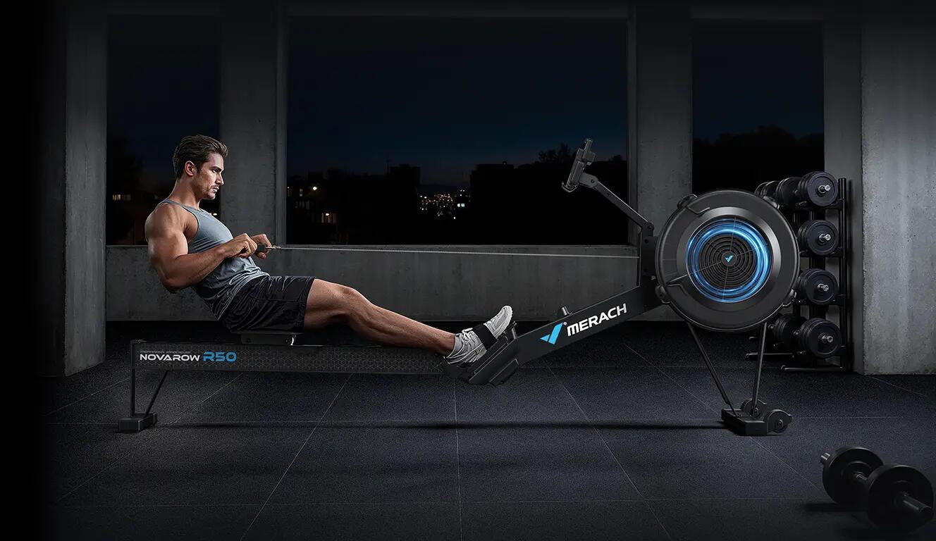 Rameur à air – R50 Air RPO MERACH - 10 Niveaux - APP/BLUETOOTH 5/8