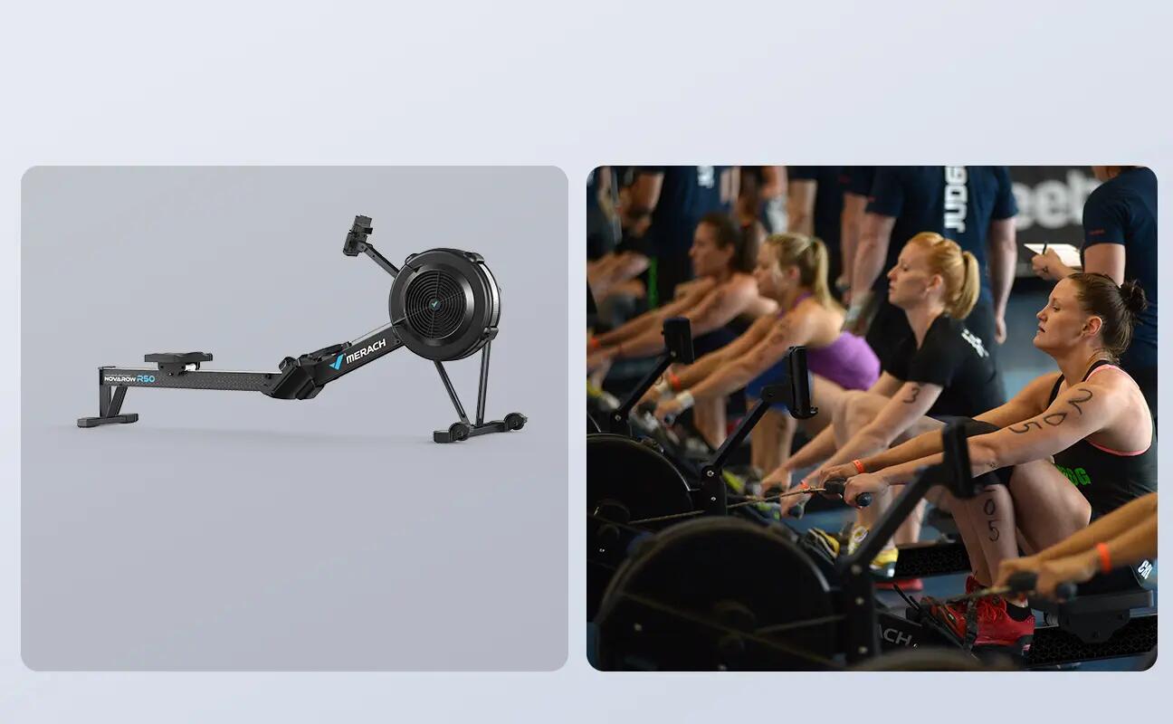 Rameur à air – R50 Air RPO MERACH - 10 Niveaux - APP/BLUETOOTH 4/8