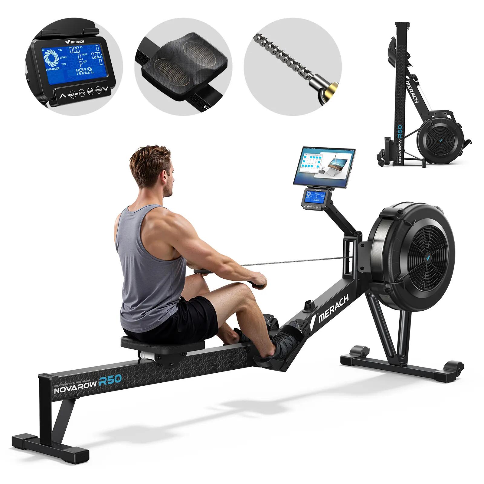 Rameur à air – R50 Air RPO MERACH - 10 Niveaux - APP/BLUETOOTH 2/8